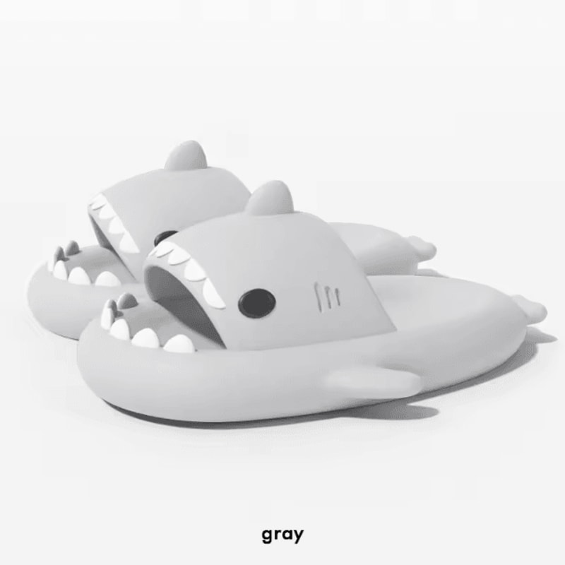 Cute Shark EVA Slide Slippers NonSlip Summer Beach Sandals Cartoon Shark Slides Indoor Outdoor 9