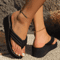 Women Wedge Platform Flip Flops Summer Lightweight Beach Sandals Casual Comfortable NonSlip Platfor 2