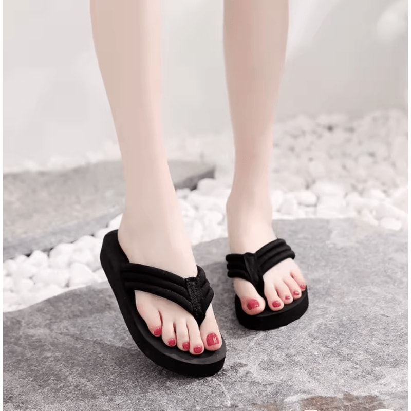 Women Wedge Platform Flip Flops Summer Lightweight Beach Sandals Casual Comfortable NonSlip Platfor 7