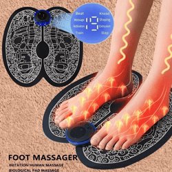 rechargeable ems electric foot massager for circulation & muscle relaxation