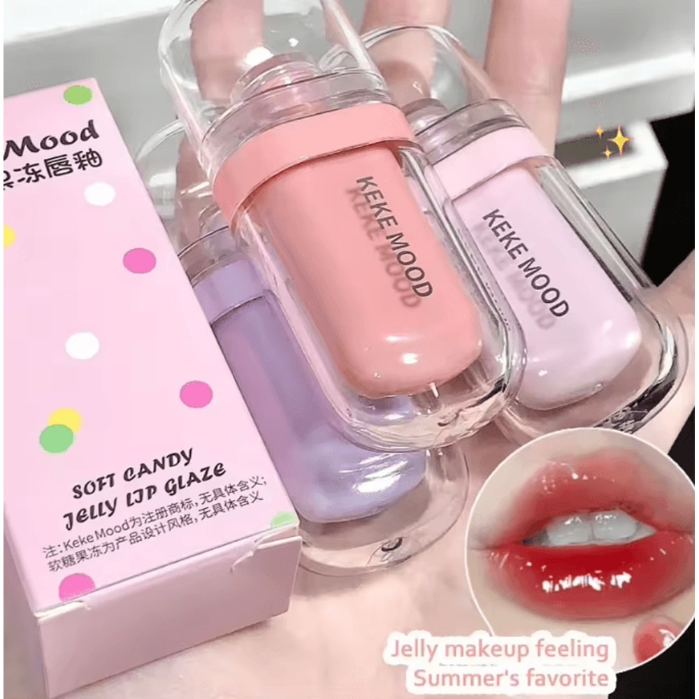 Crystal Jelly Mirror Lip Gloss Moisturizing Korean Lip Glaze With High Shine Finish 1