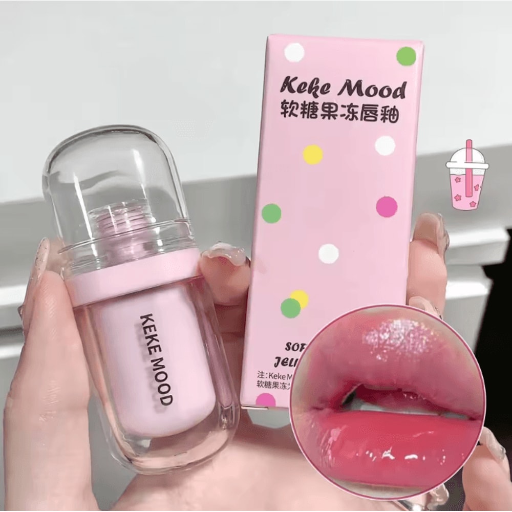 Crystal Jelly Mirror Lip Gloss Moisturizing Korean Lip Glaze With High Shine Finish 2