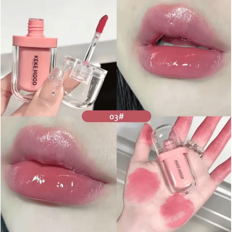 Crystal Jelly Mirror Lip Gloss Moisturizing Korean Lip Glaze With High Shine Finish 8