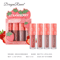 Mini Velvet Matte Lip Gloss Set LongLasting Fruit Scented Lip Tint Collection 3pcs4pcs 4
