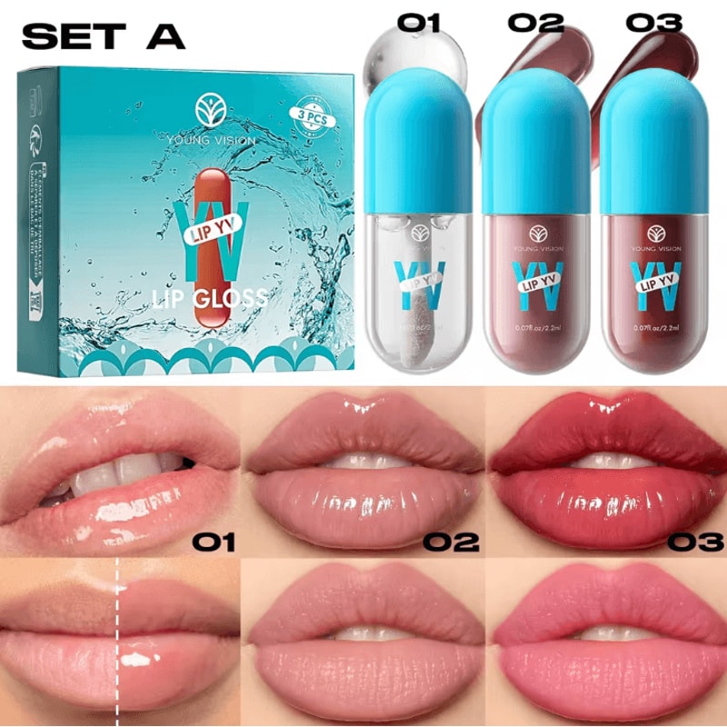 Mini Velvet Matte Lip Gloss Set LongLasting Fruit Scented Lip Tint Collection 3pcs4pcs 10
