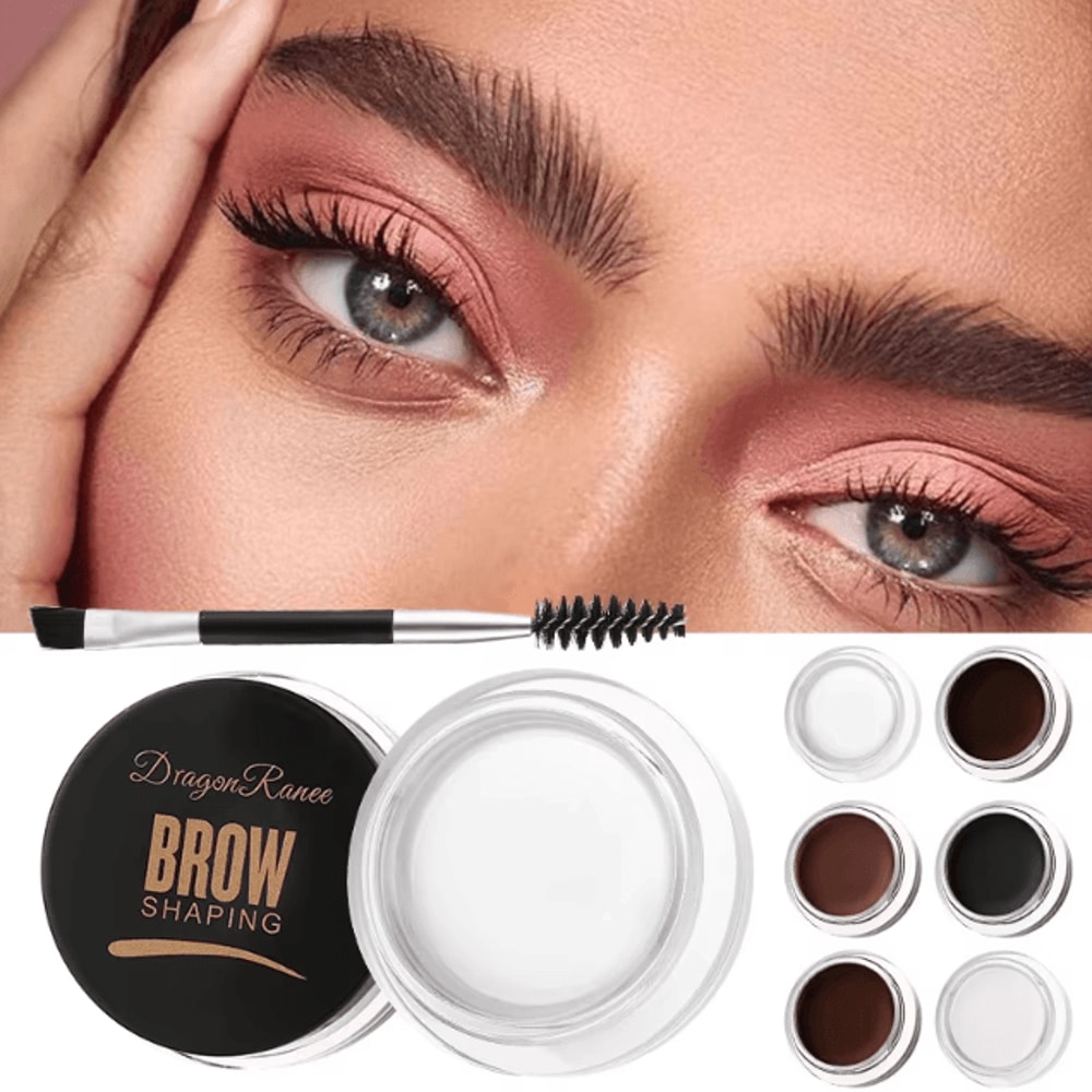 Dragon Ranee 6 Color Eyebrow Styling Cream Waterproof Brow Gel Soap Wax For Natural Defined Brows 1