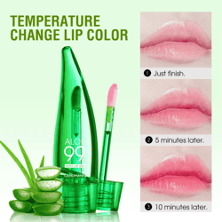 langmannni aloe vera color changing lip oil – moisturizing temperature-changing lip gloss