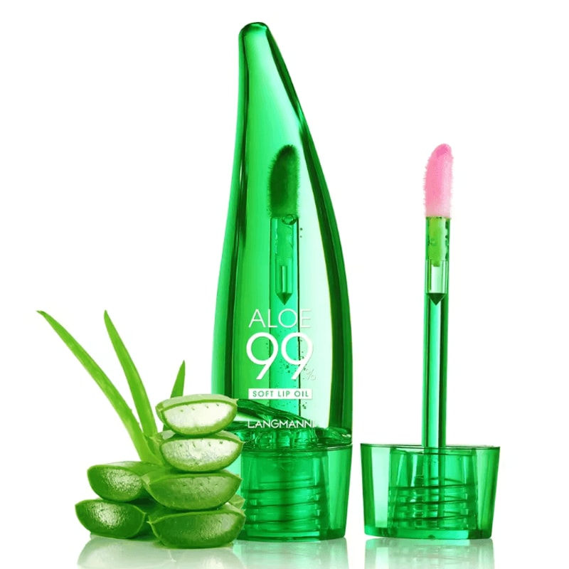 Langmannni Aloe Vera Color Changing Lip Oil Moisturizing TemperatureChanging Lip Gloss 4