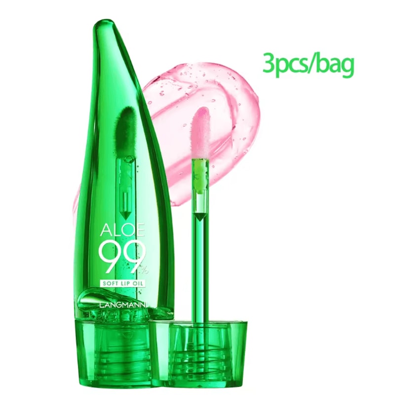 Langmannni Aloe Vera Color Changing Lip Oil Moisturizing TemperatureChanging Lip Gloss 5