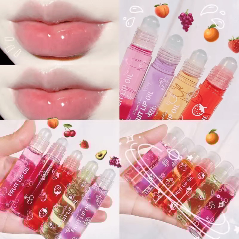 VRollOn Hydrating Lip Oil Gloss Moisturizing RollOn Lip Gloss For Soft Smooth Lips 1