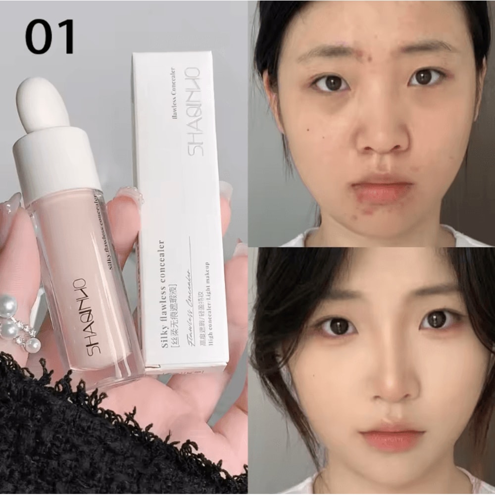 3 Color Silky Cream Concealer Palette For Dark Circles Acne Marks Face Brightening 6