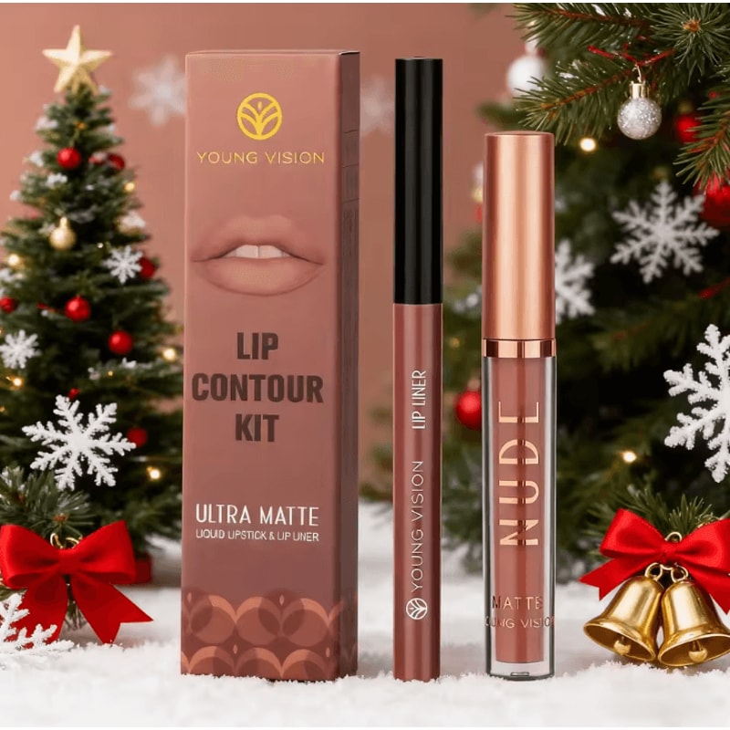 Young Vision 2Color Matte Rotatable Lip Liner Set Waterproof LongLasting Lip Contour Pencil 0