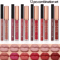 Young Vision 2Color Matte Rotatable Lip Liner Set Waterproof LongLasting Lip Contour Pencil 12