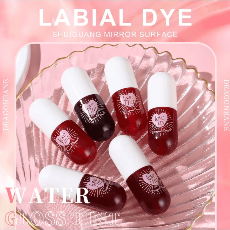 Dragon Ranee Lip Dye Liquid Lip Glaze Waterproof NonStick LongLasting Lip Tint 2