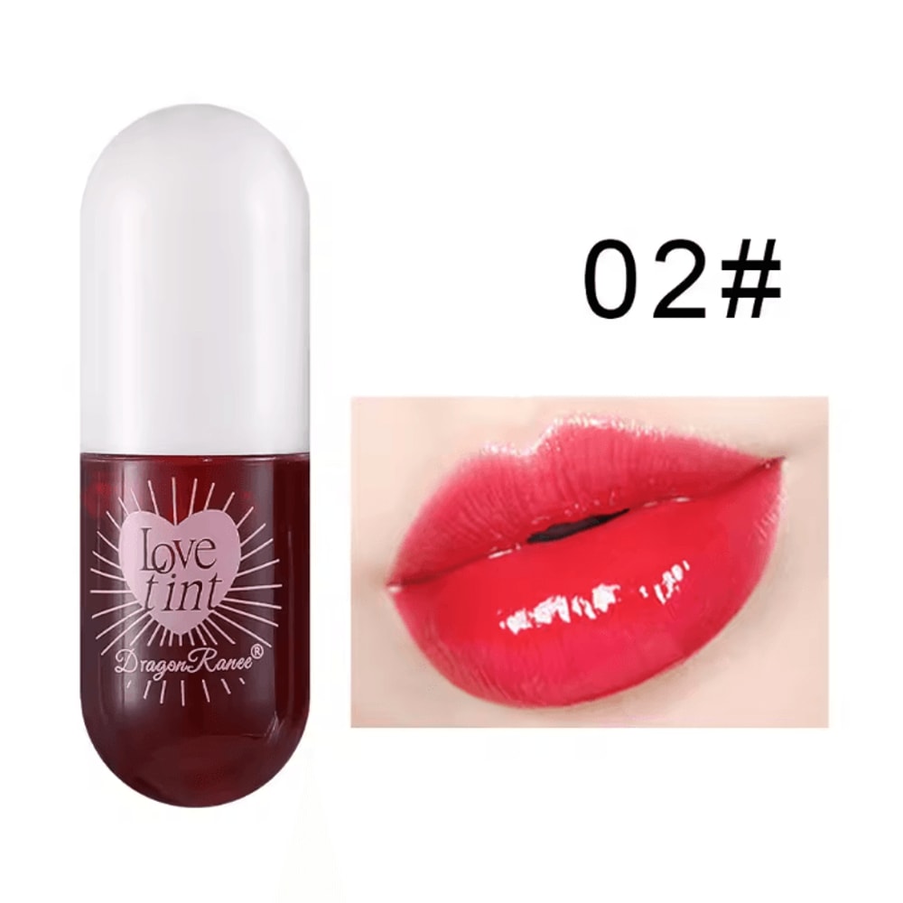 Dragon Ranee Lip Dye Liquid Lip Glaze Waterproof NonStick LongLasting Lip Tint 5