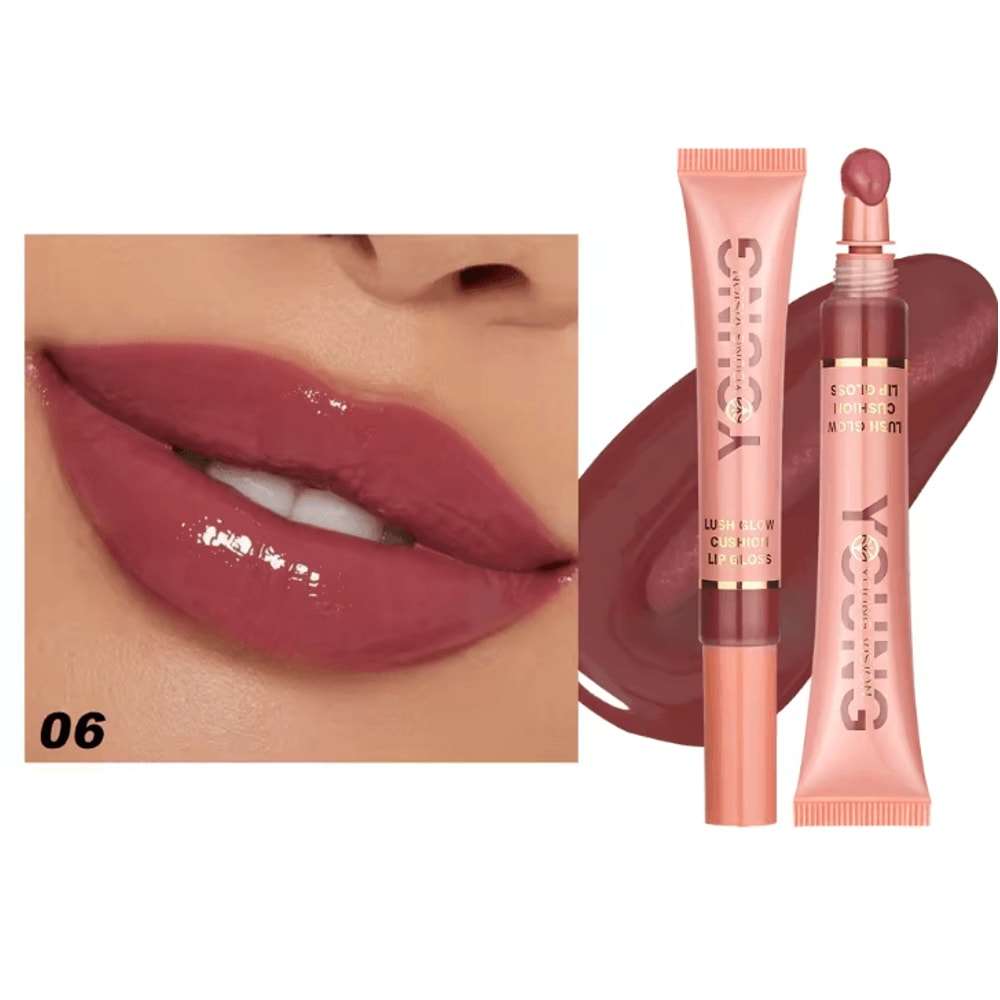 YOUNG VISION Liquid Water Brightening Lip Color Hydrating Plush Brush Squeeze Lip Glaze 11