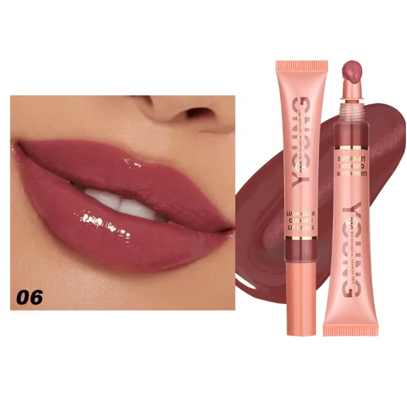 YOUNG VISION Liquid Water Brightening Lip Color Hydrating Plush Brush Squeeze Lip Glaze 11