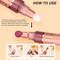 YOUNG VISION Liquid Water Brightening Lip Color Hydrating Plush Brush Squeeze Lip Glaze 3
