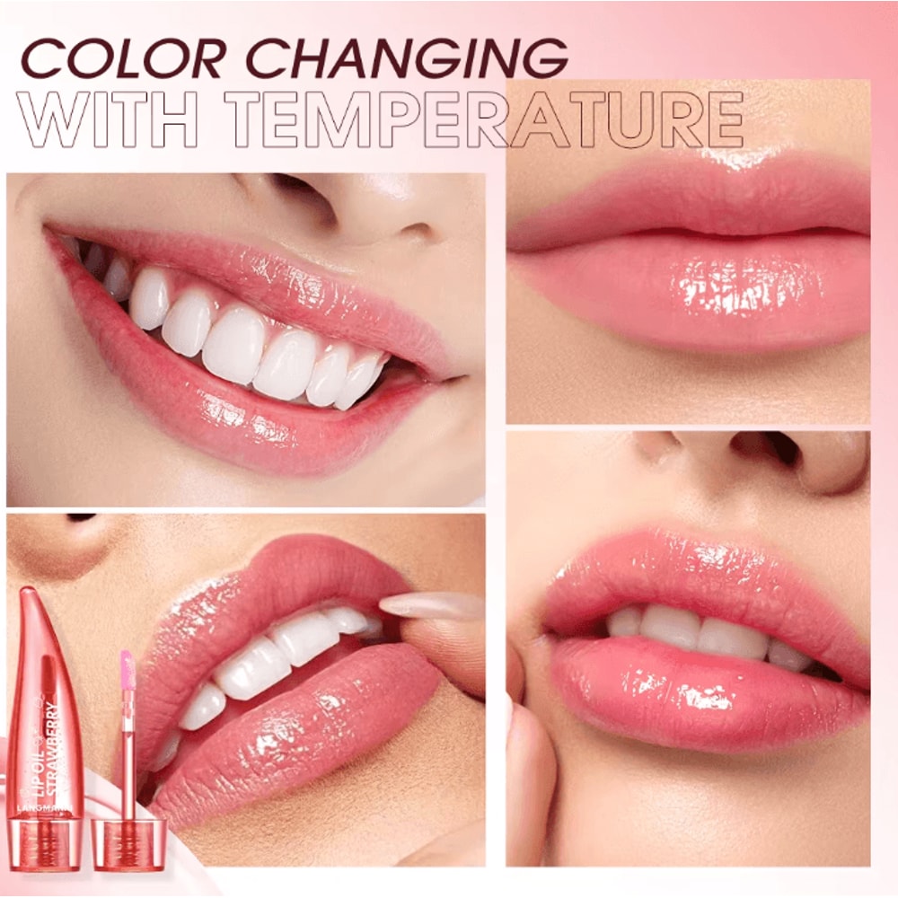 Aloe Vera ColorChanging Lip Gloss TemperatureSensitive Hydrating Lip Tint For Soft Glossy Lips 4