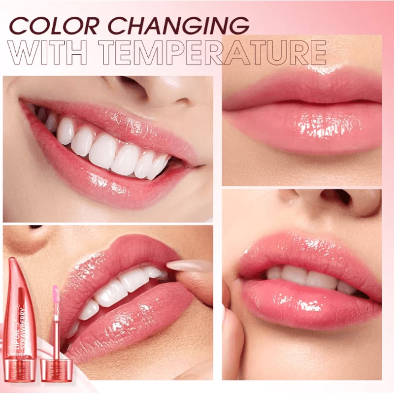Aloe Vera ColorChanging Lip Gloss TemperatureSensitive Hydrating Lip Tint For Soft Glossy Lips 4
