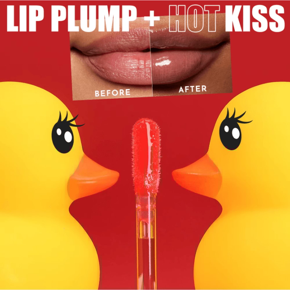 MLSMILE 3pcs Duck Mouth Fruit Fragrance Lip Oil Moisturizing Mirror Gloss Lip Gloss Beep Lip Glaze 1