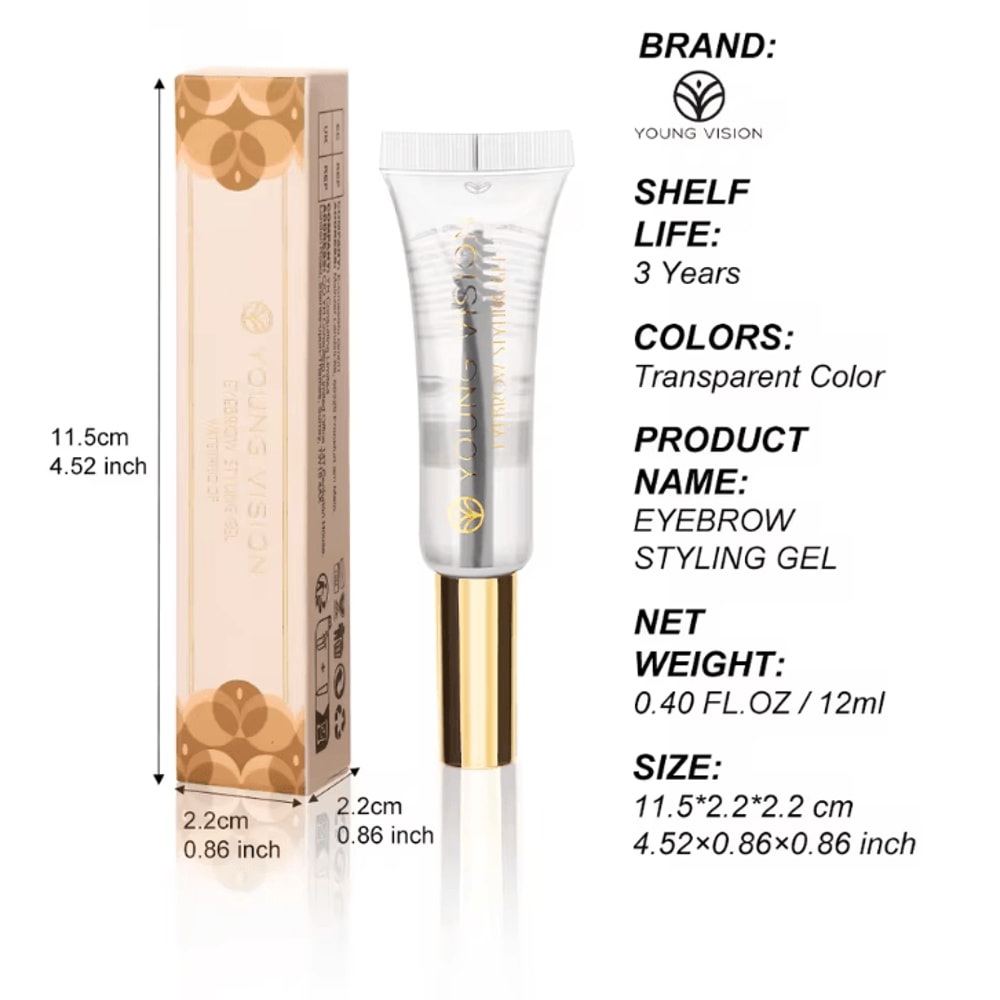 Transparent Waterproof Eyebrow Shaping Gel For Natural 3D LongLasting Brows 3
