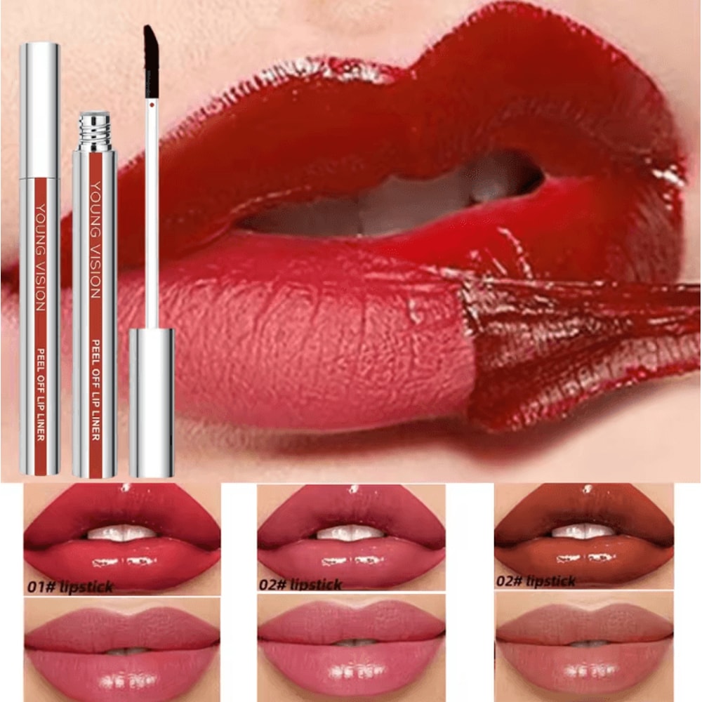 YOUNG VISION TearOff Lip Liner Stain Matte SmudgeFree Waterproof Lip Contour Pencil 3 Colors 0