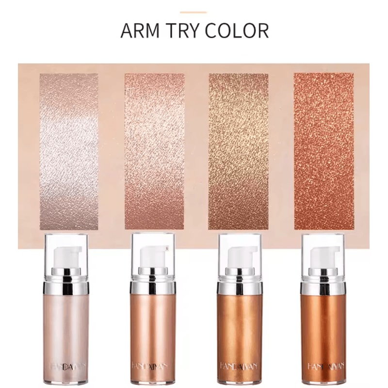 HANDAIYAN Liquid Body Highlighter Lotion Shimmer Full Body Glow For Beach Summer Skin 2