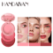 HANDAIYAN 3Color Matte Blush Lip Mud Palette Velvet Mousse MultiUse Face Color 0