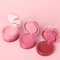 HANDAIYAN 3Color Matte Blush Lip Mud Palette Velvet Mousse MultiUse Face Color 4