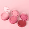 HANDAIYAN 3Color Matte Blush Lip Mud Palette Velvet Mousse MultiUse Face Color 4