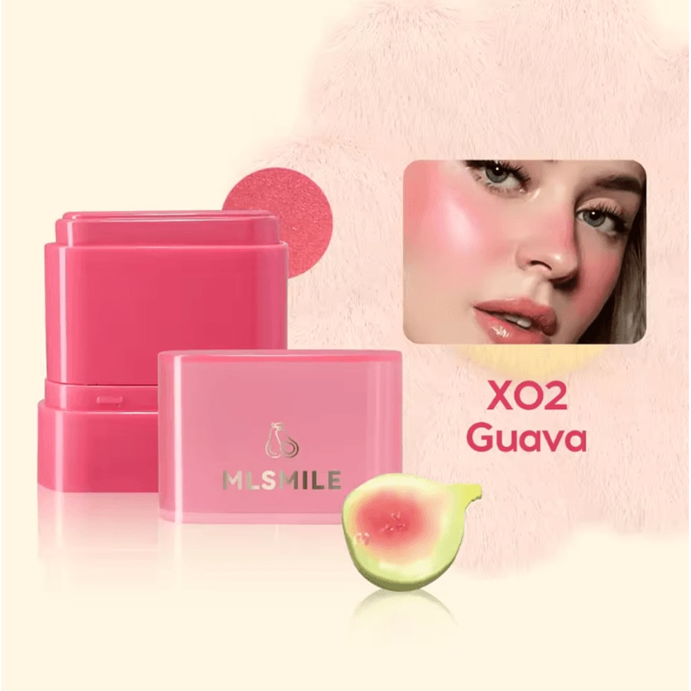 2in1 Fruit Blush Lipstick Stick MultiUse Lip And Cheek Makeup Color 6