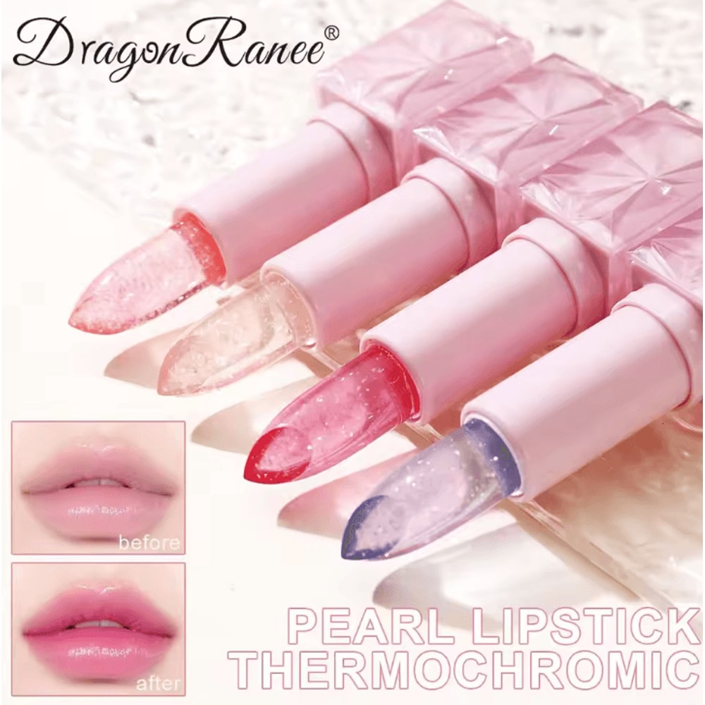 Dragon Ranee Thermochromic Crystal Lipstick ColorChanging Waterproof Moisturizing Lip Tint 0
