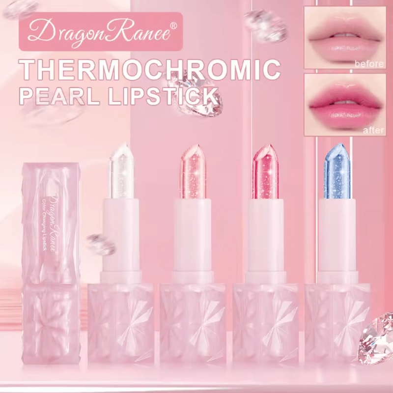 Dragon Ranee Thermochromic Crystal Lipstick ColorChanging Waterproof Moisturizing Lip Tint 2