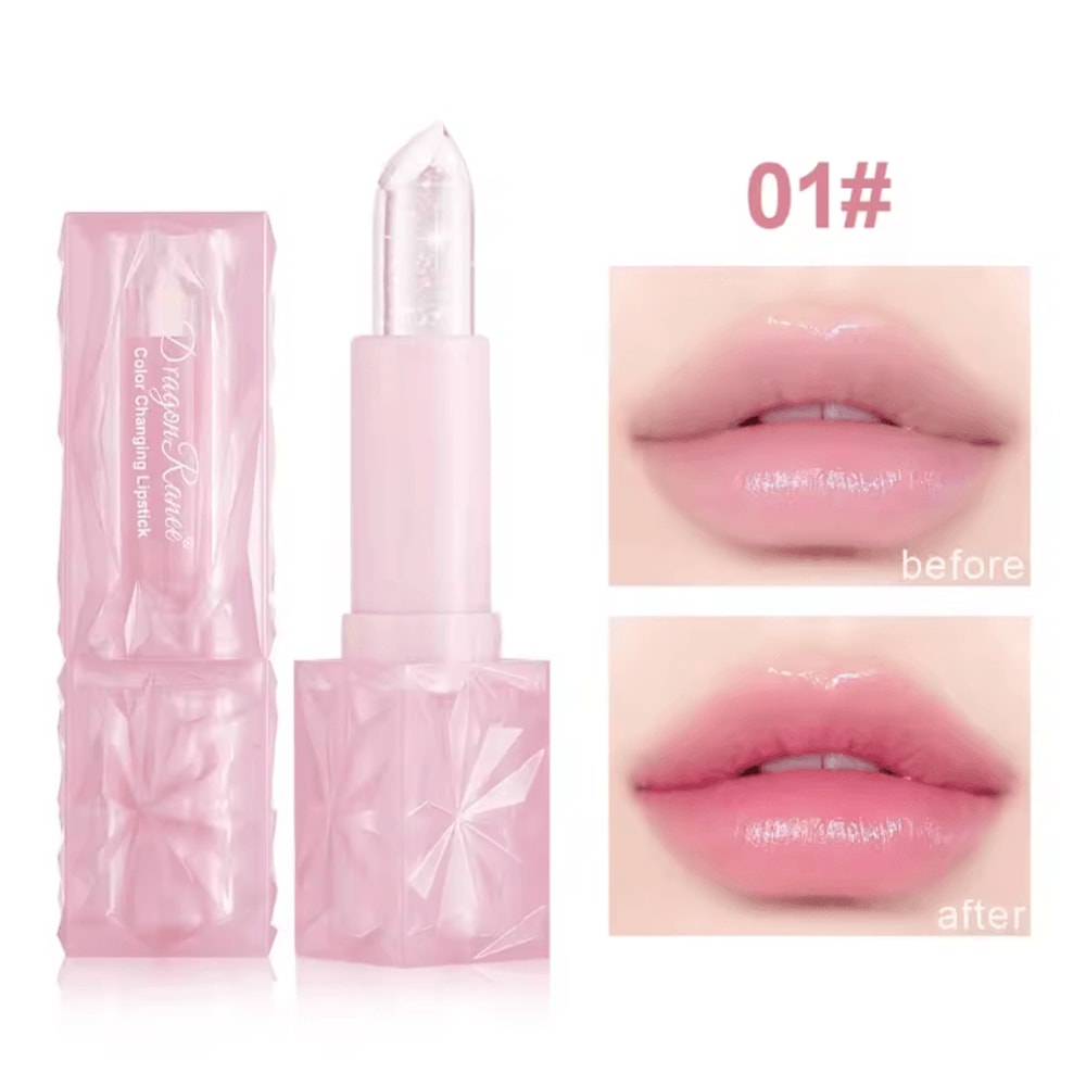 Dragon Ranee Thermochromic Crystal Lipstick ColorChanging Waterproof Moisturizing Lip Tint 5