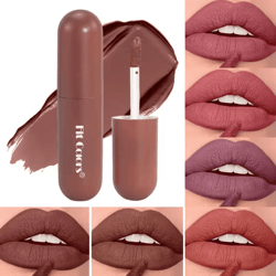 fit colors 6-color chocolate velvet matte lip gloss set – waterproof long-lasting lip glaze collection
