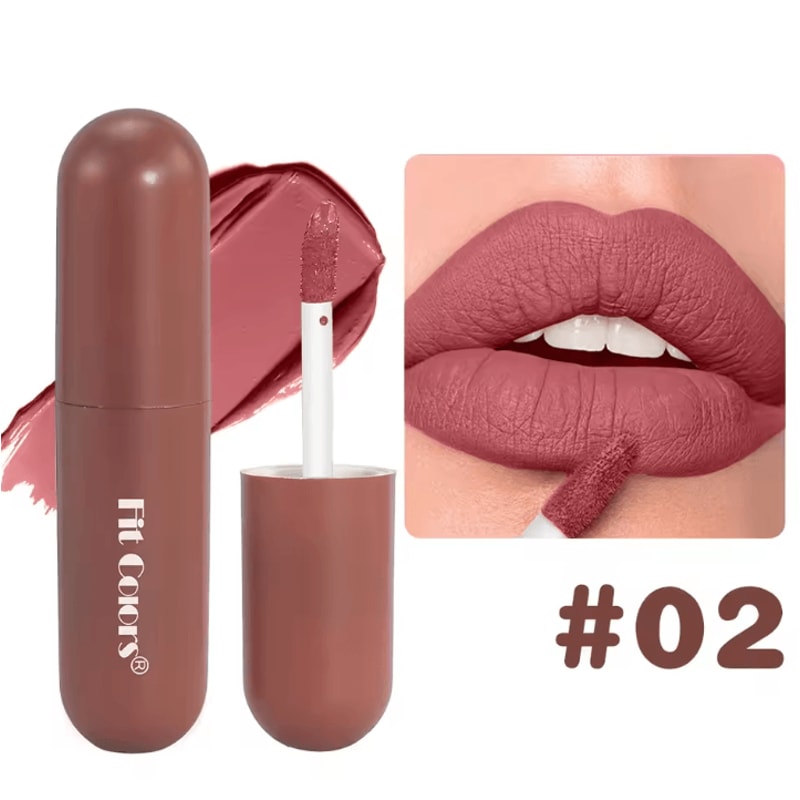 Fit Colors 6Color Chocolate Velvet Matte Lip Gloss Set Waterproof LongLasting Lip Glaze Collection 6
