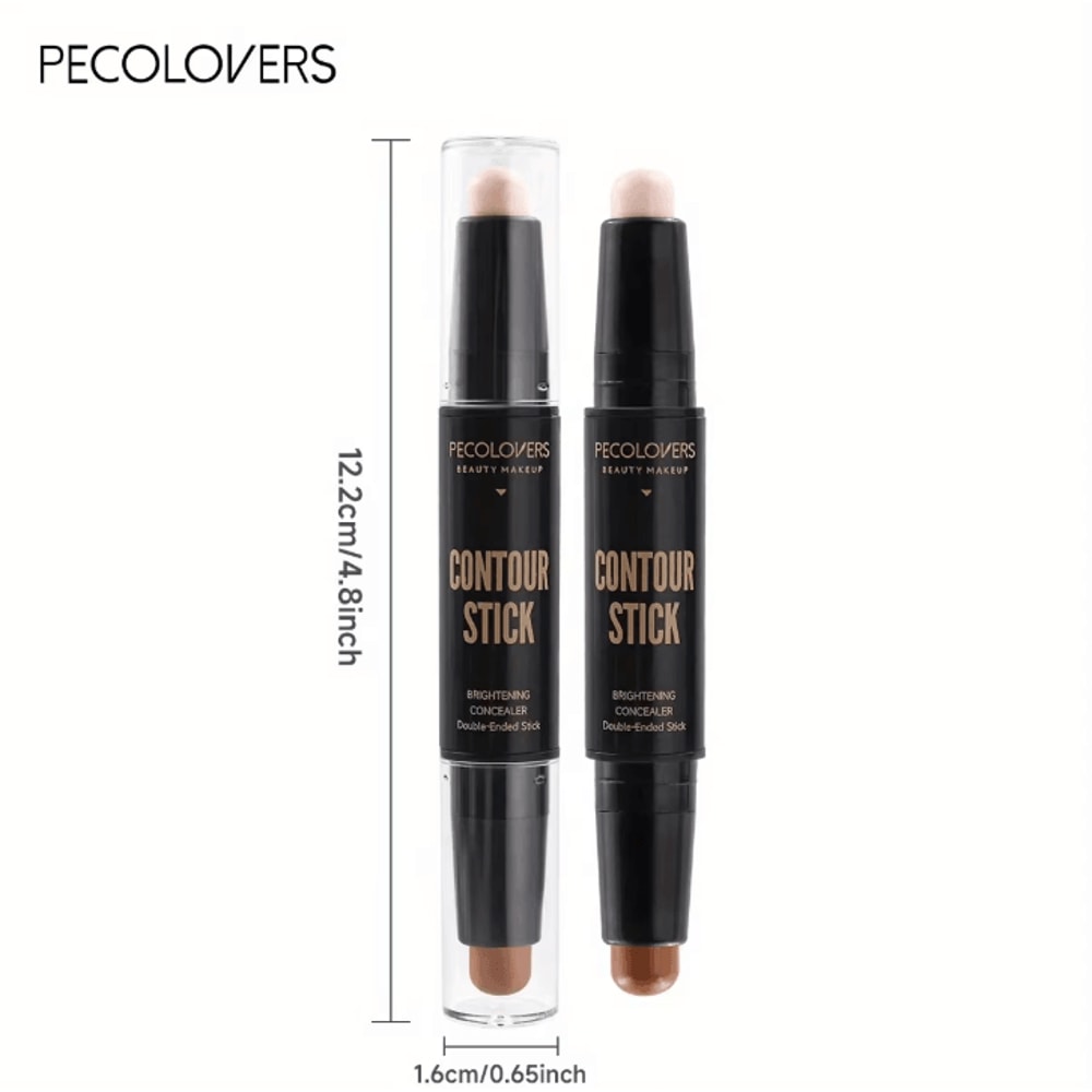 DualEnded Highlight Contour Pen Waterproof Concealer Contour Stick For Sculpted Face Makeup 5