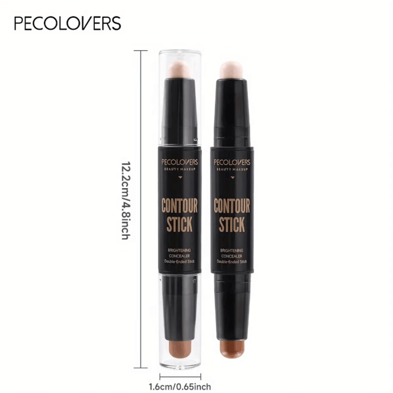 DualEnded Highlight Contour Pen Waterproof Concealer Contour Stick For Sculpted Face Makeup 5