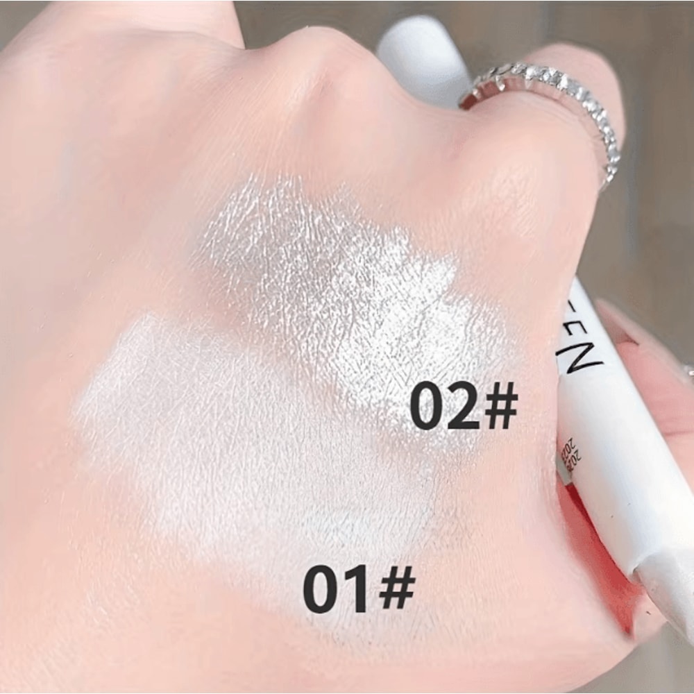 Shimmering White Highlight Stick Glitter Eyeshadow Pencil For Bright Radiant Eyes 2