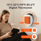 Portable PTC Wall Plug Heater Adjustable Temperature Electric Space Heater For Bathroom Living Ro 1