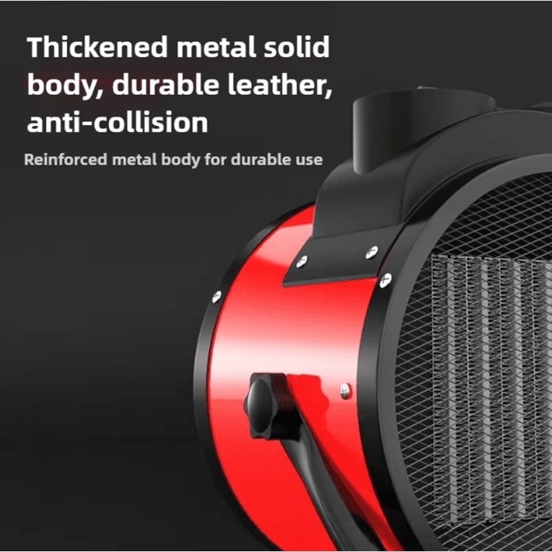 2000W Portable Electric Space Heater Adjustable Thermostat Fan Heater With TipOver Overheat Prote 2