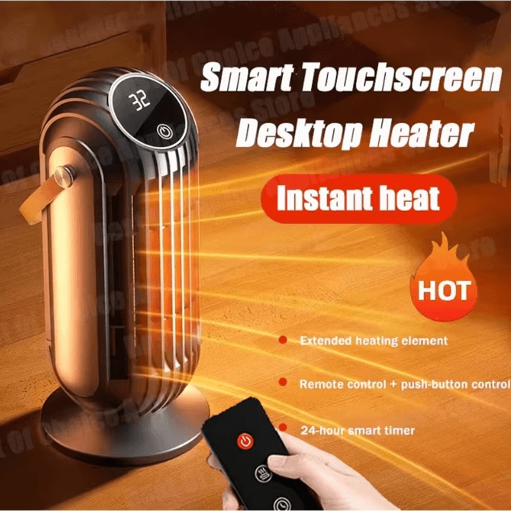 2000W Intelligent Desktop PTC Ceramic Heater Fast Heating Portable Space Heater With 4 Heat Settin 0