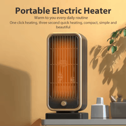 500w portable ptc ceramic heater (eu plug)– fast heating mini space heater with constant temperature fan