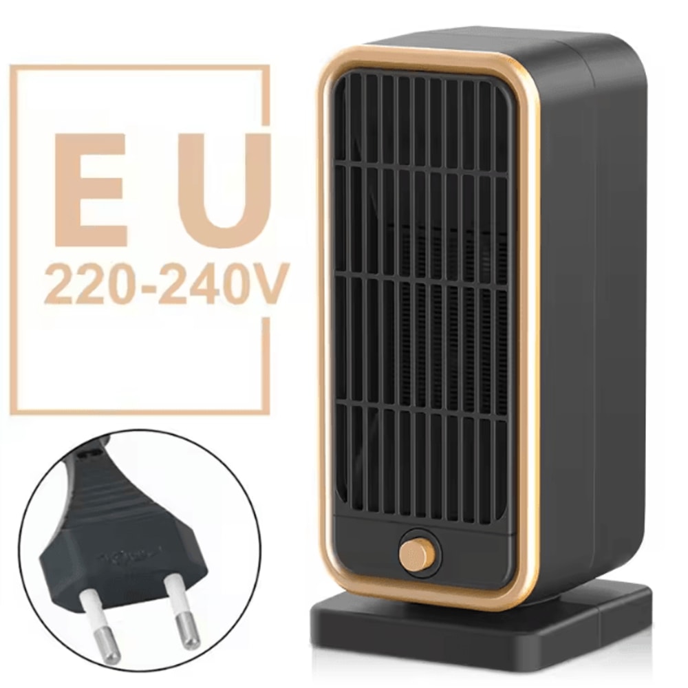 500W Portable PTC Ceramic Heater EU Plug Fast Heating Mini Space Heater With Constant Temperature F 4