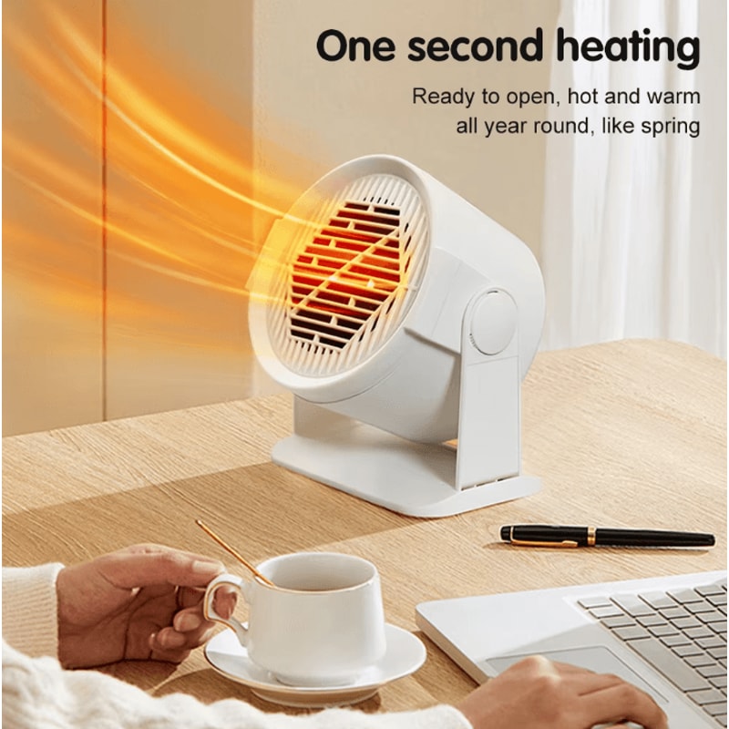 Portable Desktop Electric Heater Mini Warm Air Fan Heater For Desk Personal Space Comfort 3