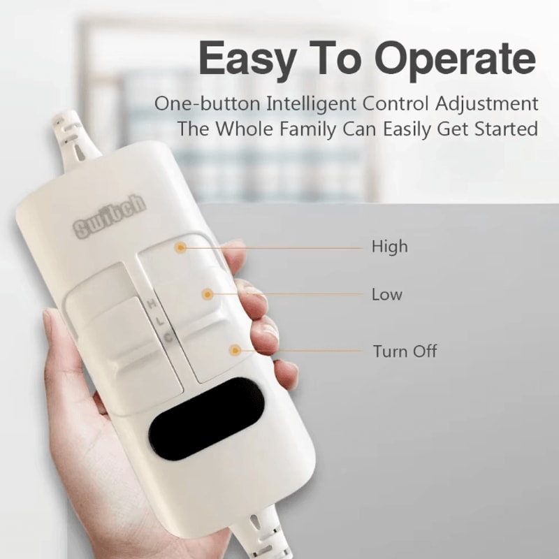 Portable Electric Heated Blanket Adjustable Heated Mattress Blanket For Cozy Winter Warmth 4