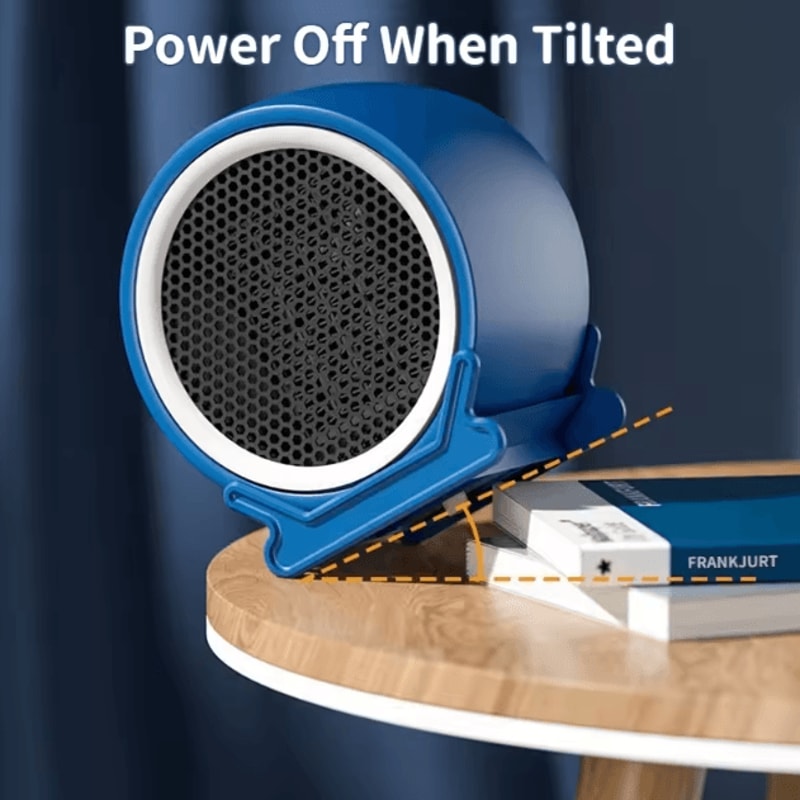 1200W Desktop PTC Ceramic Heater Portable Fast Heating Space Heater With 2 Speed Settings 3