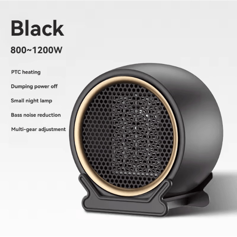 1200W Desktop PTC Ceramic Heater Portable Fast Heating Space Heater With 2 Speed Settings 5