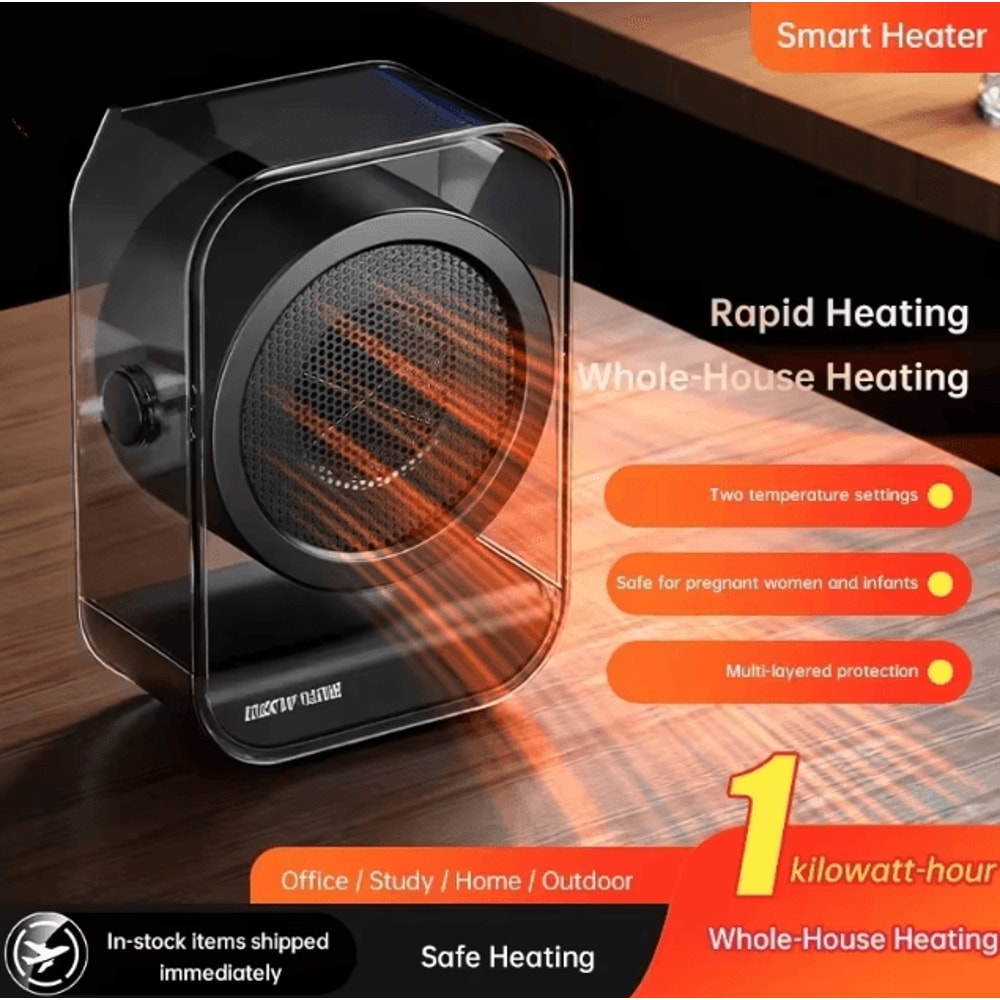 Portable Desktop PTC Ceramic Heater Fast Heating Space Heater With Overheat Protection For Home O 0